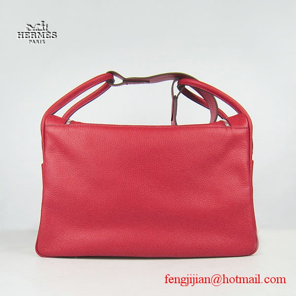 Hermes Women Shoulder Bag Red 6208 Hermes Women Shoulder Bag Red 6208